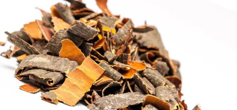 Aspen Bark for preparing broths and infusions that increase male potency