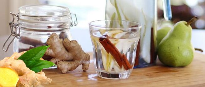 Ginger tincture in vodka